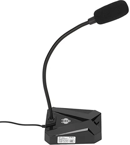 Acouto Microfono 3 5mm Computer Desktop Laptop PC Riduzione del Rumore Tubo Metallico Microfono per Giochi Voce Karaoke Conferenza Chat Ufficio Ad Alta Definizione Il MicrofonoDesktop MicComputer