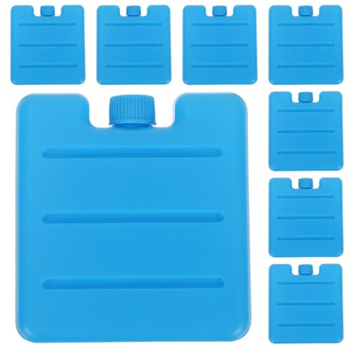 Abaodam 8pcs Small Ice Packs for Lunch Box And Cooler, 100ml Reusable Flat Freezer Packs for Food - Long Time Cold Ice Blocks for School Lunch Bag Camping, Fishing, Hiking, Beach