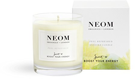 NEOM- Feel Refreshed Scented Candle, 1 Wick | Lemon & Basil | Essential Oil Aromatherapy Candle | Scent to Boost Your Energy