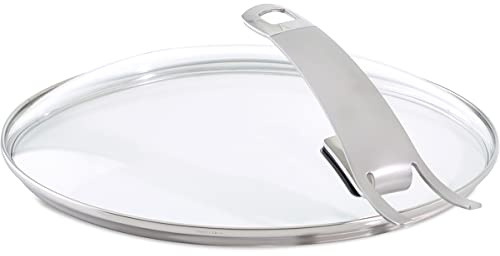 Fissler Pan Accessory Quality Glass Lid Premium - Pan Glass Lid High - Lid with Stainless Steel Rim - 28 cm Ø Frying Pan - 185-000-28-200/0