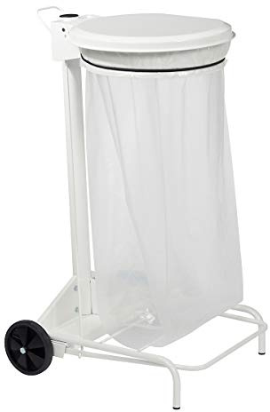 Rossignol-support De Sac A Pedale Mobile Collecroule 110l Blanc