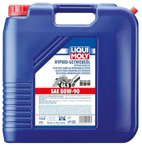 20L Liqui Moly Hypoid Getriebeöl GL-5 SAE 80W-90 Te-ML 235.0 Achsgetriebeöl | 1048, Hypoid-Getriebeöl (GL5) SAE 80W-90