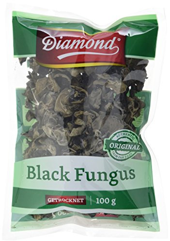 Diamond Mu Err Pilze / Black Fungus, getrocknet, 100g, 2er Pack (2 x 100 g Packung)