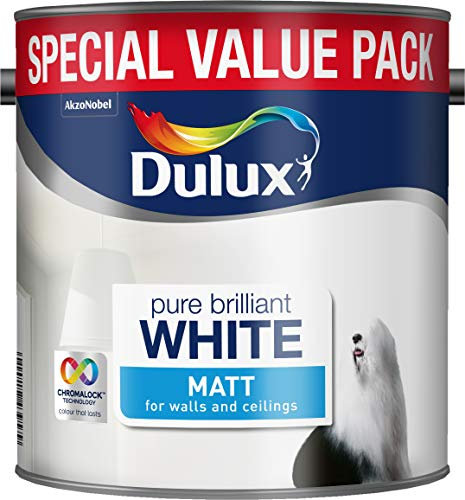 Dulux 3.0l Matt Pure Brilliant White White 3.0L