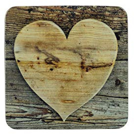 Untersetzer Holz Herz 6er Set