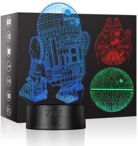 3D Lamp, ZNZ LED Illusion Night light, 16 Colors Changing 3 Model with Remote & Smart Touch Decor Lamp - Perfect Christmas and Birthday Gifts for Kids Men Women