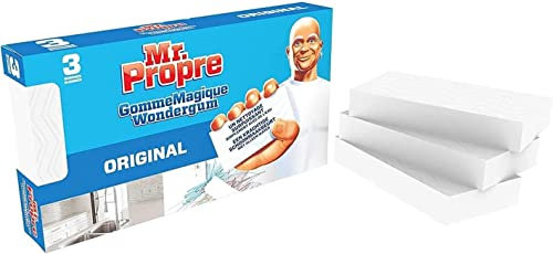 6 éponges Magiques gommes nettoyantes Mr Propre Original