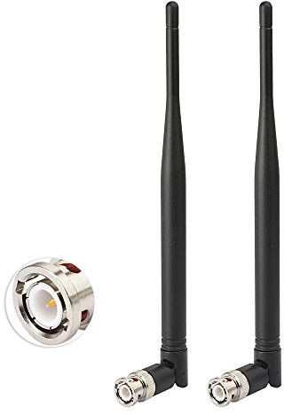 Eightwood 433MHz Antenne UHF Antenne 400MHz-900MHz 3.5dBi BNC Radioantenne 2Pcs für Ham Radio Amateurfunk Alinco Icom Uniden Scanner Handfunkgerät | Stabiler Empfang, kompatibel mit Amateurfunkscanner und Sicherheitssystemen