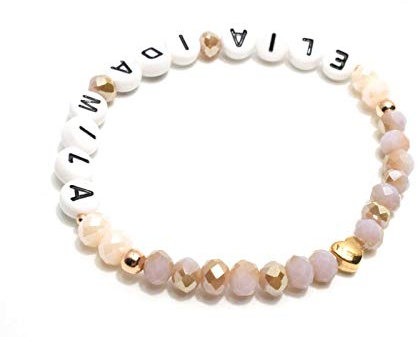 Armband mit Namen Namensarmband rose-gold gold rosa