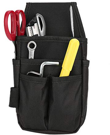 Tool Pocket-Electrician Tool Waist Bag with Multiple Pockets Hardware Tools Pouch