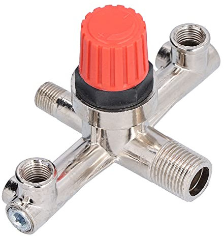 Air Compressor Switch Double Outlet Tube Adjustable Pressure Valve Fit Part Suitable for Piston Compressor Switch