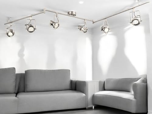 Dapo Strahler-Deckenspot JET-LINE GU10 Decken-Flur-Büro-Arbeitsraum-Wohnraum-Wand-Spot-Leuchte-Lampe (6-flammig)