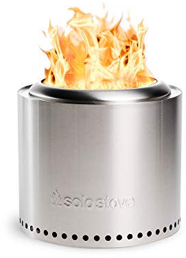 Solo Stove Braciere Senza Fumo Ranger 2.0 | Custodia da trasporto inclus, Caminetto trasportabile, Combustione della legna, Cassetto per la cenere rimovibile, Acciaio inossidabile, 38 x 32 cm, 6,8 kg