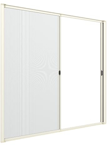 Zanzanet Zanzariera doppia laterale 45 mm orizzontale su misura porta finestra avvolgibile rullo a molla frizione cassonetto antivento personalizzabile vari colori e reti Made in Italy 160x250 cm
