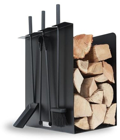 LE MARQUIER - Serviteur Range-Bûches Original Noir