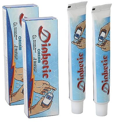 Fyearfly Diabetiker-Fußcreme, 2 Stück 20 G Diabetiker-Pflegecreme Für Trockene Haut, Feuchtigkeitsspendend, Reduziert Trockenheit, Diabetiker-Fuß-Handcreme