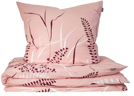 Schiesser Bettwäsche 135x200 cm | 100% Baumwolle | Rosa | Floral | 2-teilig | Renforcé | 135x200 cm + 80x80 cm | angenehm weich & glatt | pflegeleicht & atmungsaktiv | OEKO-TEX® MADE IN GREEN