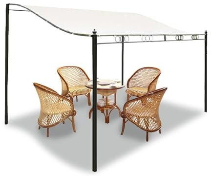 Couverture de Rechange pour Pergola Inclinée 3x2,6m - Toile pour Tonnelle, Toit de Tente Jardin et Fête - 300D Étanche
