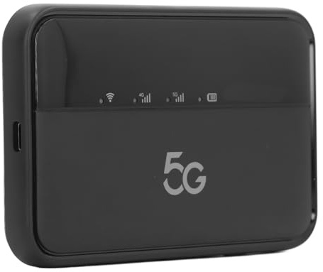 5G LTE Mobile Hotspot, 10000mAh Portable Charging Power Bank, Mini WiFi6 Mobile Router, Support 16 Devices, Pocket WiFi Device for Secure Internet At Home Or Everywhere You Go