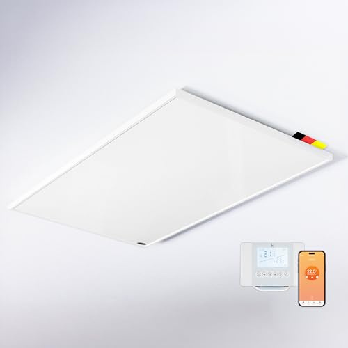 Könighaus Infraröd värmare - 1000 watt - takmonterad ✓ Effektiv elvärme ✓ Komplett set med appstyrd och RF-rumstermostat ✓ Multiroom-scenarier ✓ Överhettningsskydd