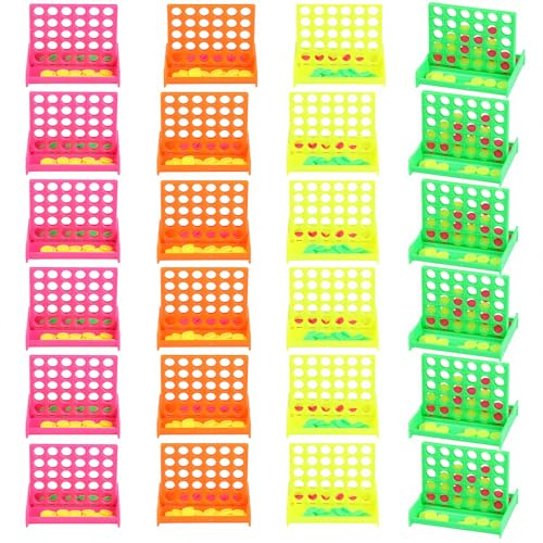 Harxin 24PCS Juego de Mesa,Juegos de Viaje Portátiles,Juguete Educativo Educativos para Niños,Juguetes novedosos para niños,Fiesta,Botín o Bolsa de Premios