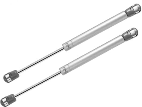 Vinabo 2 Pezzi Pistoni a Gas da 100N per Ante Cucina - Ammortizzatori per Mobili, Cerniere Armadio e Braccetti Regolabili, Colore Argento