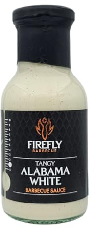 FireFly Barbecue Alabama White BBQ Sauce – Tangy Creamy Barbecue Sauce for Chicken, Pork & Wings – No Heat – Gluten Free – 250ml