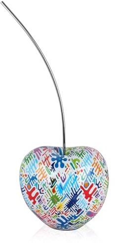 'Cereza Grandes' - Escultura Pop Art de Resina con decoración Inca - Multicolor - H66 cm