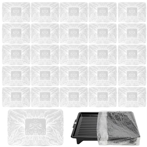 40 PcsPaint Tray Liners, Paint Roller Tray Liners, Paint Pan Linerss, for Wall and Ceilings Painting Decorating, for 9inch Long Painting Rollers, for Easy Cleaning