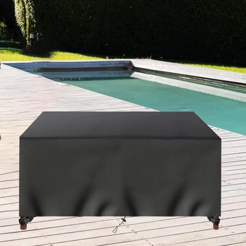AEXOIO Housse de Meubles de Jardin Extérieur Étanche 115x55x75cm/Lxl xH Housse Salon de Jardin Exterieur Bâche de Protection,420d en Toile Oxford - Imperméable avec Corde et Boucle Verrouillage