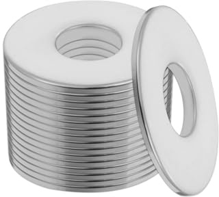 100 Stück M4 Unterlegscheiben Edelstahl V2A Karosseriescheiben M4 x 12mm rostfreie Flach Unterlegscheiben für Schrauben Muttern Gewindestangen
