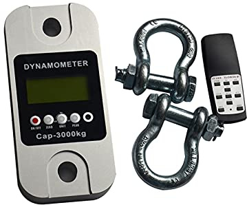 Dinamometro ad alta precisione con controllo a infrarossi, senza fili, versione inglese, dinamometro con grillo, per uso industriale N/kg/Lb/oz.(100 tonnellate con grillo)