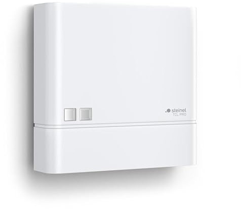 Steinel TTS PRO Dämmerungsschalter Anthrazit – Smarter Lichtmanager mit Real Time Clock & Zeitgeber | via App steuerbar | IP54 | 1000 W Schaltleistung (Weiß)