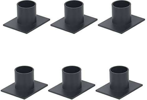 Porta a lume di candela conica Black Glassone Base Stable Base decorativo per la scena della barra nuziale per feste