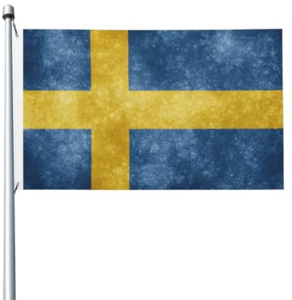 Bandiera della Svezia 3x5FT Bandiera decorativa per esterni