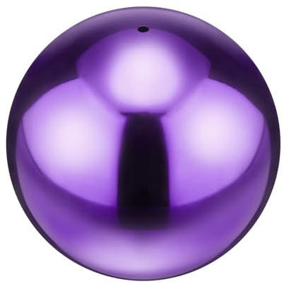 M METERXITY 1-Pack Sfera Riflettente Da Giardino 4 Pollici In Acciaio Inossidabile 201 Cavo A Specchio Galleggiante Per Decorazione Esterna Giardino/Stagno/Casa/Cortile [Vernice Lucida Viola]