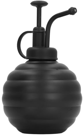 SAXOJONON per piante da interni, flacone spray in acciaio inossidabile, capacità 400 ml, a tenuta stagna, resistente alla ruggine, nebulizzatore uniforme per piante, orchidee, (Nero)