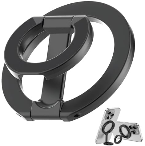 Supporto ad anello per cellulare, doppio lato magnetico, supporto ad anello per cellulare, supporto magnetico 2 in 1, adatto per diversi modelli di cellulari