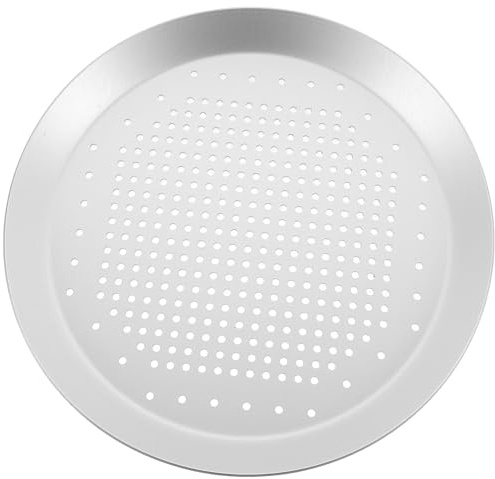 TOBBOMEY Teglia per Pizza Forata in Lega di Alluminio 6 Pollici Teglia da Forno Antiaderente Resistente e Facile da Sformare per Uso Domestico e Cottura Uniforme in Forno