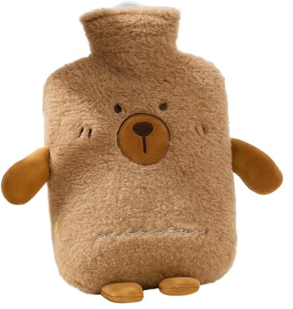 Wärmflasche Süß, Bettflasche Für Kinder, Flauschige Stitch Wärmflasche 1L, Kleine Mit Weichem Bezug, Ideal Für Entspannung Und Wohlbefinden, 26 x 17 cm