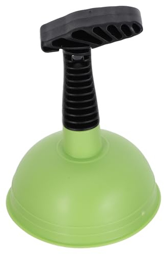 FONDOTIN Sturalavandini per Bagno e Cucina Pompa a Ventosa Verde, Impugnatura Ergonomica, Strumento Compatto per Rimuovere Intasamenti di Lavandini, WC, Doccia e Vasca, Accessorio