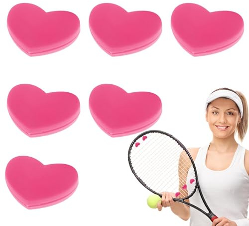 Tennis-vibrationsdämpare, tennisracket-stötdämpare | hjärtformad | vibrationsdämpare för tennisracket, tennisssträngdämpare, effektiv tennis-vibrationsdämpare. Tennistillbehör för tävlingsräni
