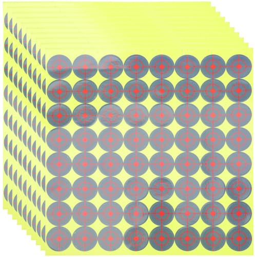 Autocollant pour Jeu de Tir 1 Pouce, 640 Pièces, 10 Feuilles