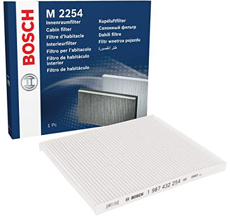 Bosch M2254 Standard Cabin Filter, Replacement Filter - Filters Pollen and Dust for Cleaner Air Inside the Vehicle