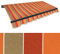 Jawoll Gelenkarm-Markise 5 x 3 m braun-Terracotta (Profilfarbe: Anthrazit) Sonnenschutz Alu Markise Schattenspender Sonnensegel
