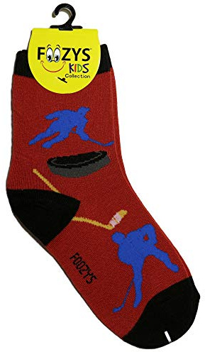 Foozys Kinder Jungen Fun Hockey - verrückte lustige Coole Bunte Crew Socken