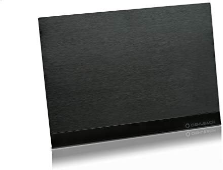 OEHLBACH D1C17208 Flat Style One DVB-T2 HD Antenne (DAB+préparée) - Antenne intérieure numérique - Amplificateur DVB-T actif Antenne intérieure - Noir