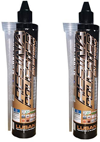 BricoLoco Adesivo Taco chimico Poliestere senza stirene. Bricolage domestico o professionale. molteplici applicazioni e usi. Cannula inclusa (2,300 ml)