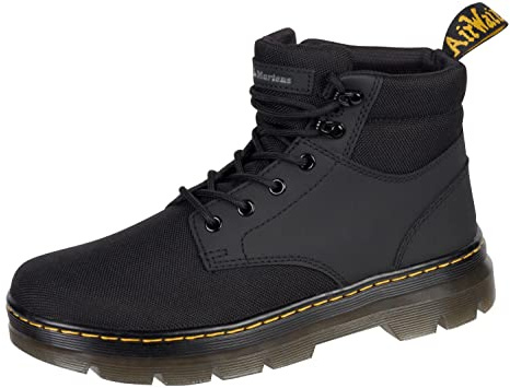 Dr. Martens Unisex Lace Fashion Boot, Black Extra Tough 50/50+Ajax, 9 US Men