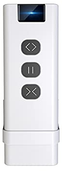 LEDLUX SH1901, Télécommande RF 433 MHz, Mon Canal Avec 3 Boutons, Support de Télécommande Inclus, Pour Volets Électriques